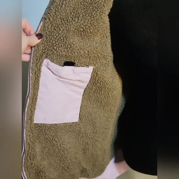 Vintage Carhartt Women's Heavy Pink Brown Fur Lined Jacket SZ. Lg Regular - Picture 6 of 11